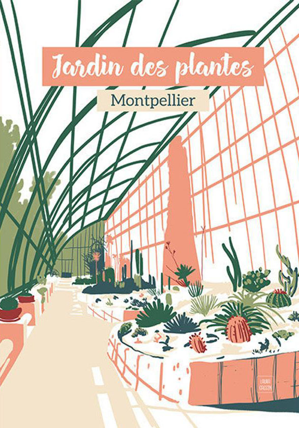 Jardin des Plantes-Poster, erstellt von der Illustratorin Laura Gassin