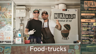 Eat at the food trucks of the swing music and dance festival, Swinging Montpellier